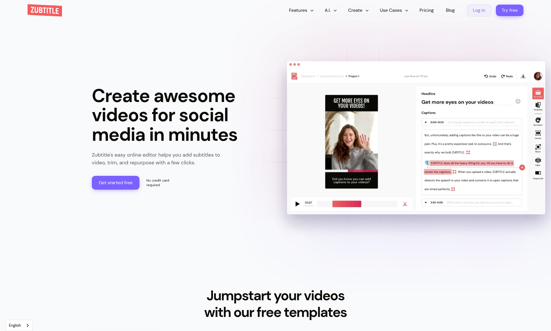 Zubtitle - Generador de subtítulos para video con IA 1
